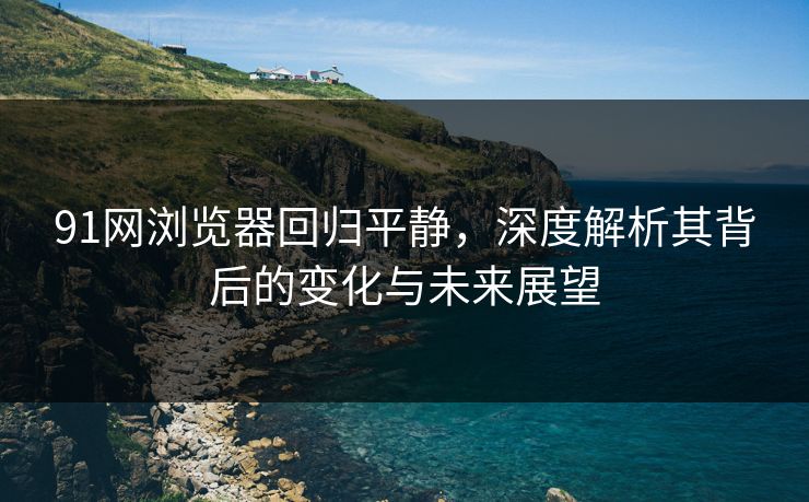 91网浏览器回归平静,深度解析其背后的变化与未来展望 91网浏览器回归平静,深度解析其背后的变化与未来展望